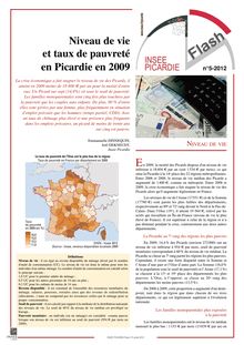 Niveau de vie et taux de pauvreté en Picardie en 2009