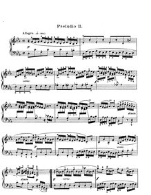Partition Prelude et Fugue No.2 en C minor, BWV 871, Das wohltemperierte Klavier II par Johann Sebastian Bach