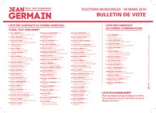 Tours ; la liste des élus verts et socialistes pour le second tour
