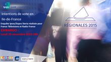 Sondage régionales 2015 en Ile-de-France