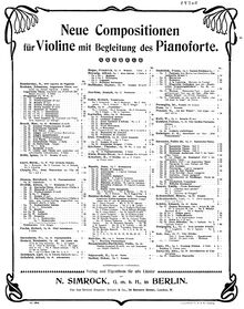 Partition de piano, Adagio appassionato pour violon et orchestre, Op.57