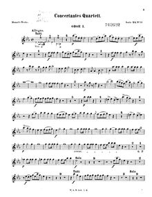 Partition hautbois 1, Sinfonia concertante, Sinfonia Concertante