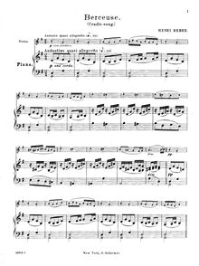 Partition de piano, 6 pièces, Reber, Napoléon Henri
