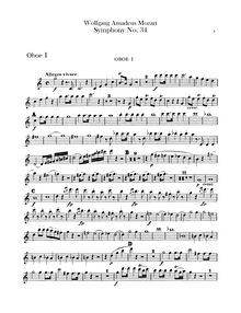 Partition hautbois 1, 2, Symphony No.34, C major, Mozart, Wolfgang Amadeus par Wolfgang Amadeus Mozart