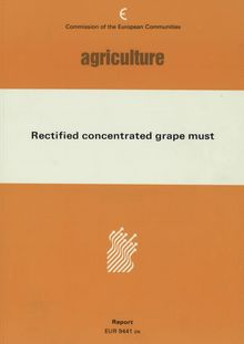 Rectified concentrated grape must