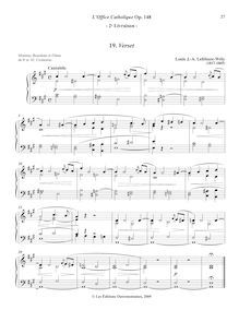 Partition , Verset (A major), L’Office Catholique, Op.148, Lefébure-Wély, Louis James Alfred