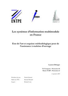 Les systèmes d information multimodale en France