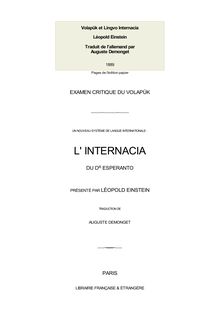 Volapük et Lingvo Internacia