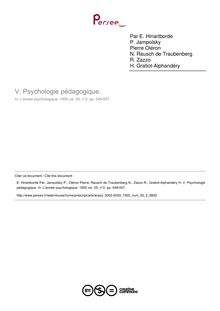 Psychologie pédagogique. - compte-rendu ; n°2 ; vol.55, pg 548-557
