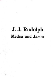 Partition complète, Medea und Jason, Rodolphe, Jean-Joseph