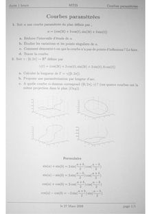 UTBM applications de l algebre et de l analyse a la geometrie 2008 tc applications de l algebre et de l analyse a la geometrie mt25 tronc commun semestre 2 final