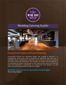 Wedding Catering Seattle