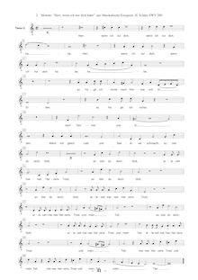 Partition Ch. 2: ténor , partie [G2 clef], Musikalische Exequien, Op.7, SWV 279-281