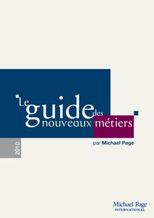 Guide des nouveaux métiers - Michael Page France -  Cabinet de ...