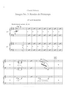 Partition harpe 1/2, Images, Debussy, Claude par Claude Debussy