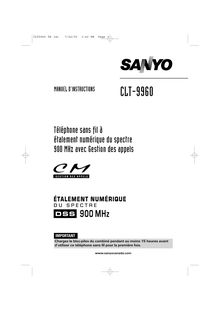 Notice Téléphone sans fil Sanyo  CLT-9960