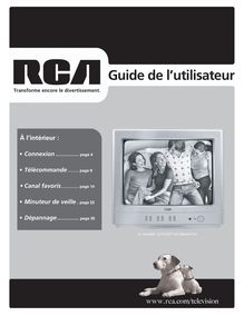 Notice Télévision RCA  20V500T