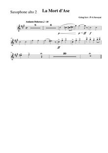 Partition Alto Saxophone 2 (E♭), Peer Gynt  No.1, Op.46, Grieg, Edvard