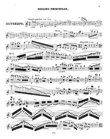 Partition de violon, violon Concerto, Concerto / dans le mode d une scène dramatique / pour le Violon / avec accompagnement de l Orchestre / ou de pianoforte