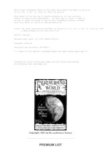 The Great Round World and What Is Going On In It, Vol. 1, No. 31, June 10, 1897 - A Weekly Magazine for Boys and Girls
