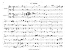 Partition , Courante,  No.1, Overture, C major, Bach, Johann Sebastian