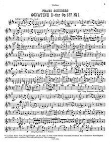Partition de violon, 3 violon sonates, Op.137, See comments below