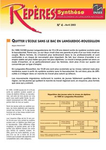 Quitter l école sans le bac en Languedoc-Roussillon