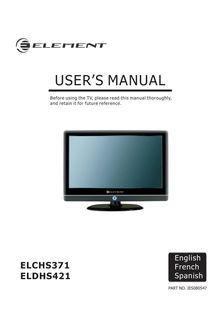 Notice TV LCD Element  ELCHS371