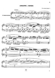 Partition de piano, Morceaux de concours (3 Solos), Rosenhain, Jacob