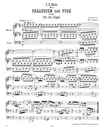 Partition Prelude et Fugue No.15 en G major, BWV 884, Das wohltemperierte Klavier II