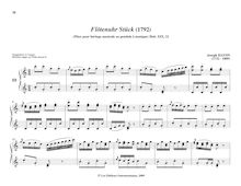 Partition No.23 en C major, pièces pour mécanique orgue, Haydn, Joseph