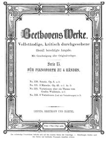 Partition complète,Beethoven s werke par Ludwig van Beethoven