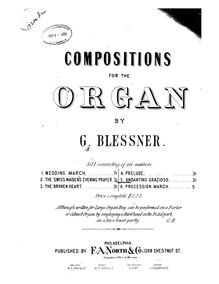 Partition , Andantino grazioso en G major, orgue travaux, 6? Compositions for Organ