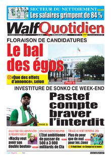 Walf Quotidien n°9387 - du 14/07/2023