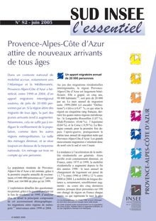 Provence-Alpes-Côte d Azur attire de nouveaux arrivants de tous âges