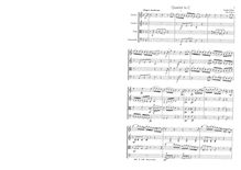 Partition complète, corde quatuor, Op.10 No.3, C major, Eybler, Joseph