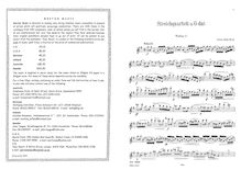 Partition parties complètes, corde quatuor No.3, G major, Beer-Walbrunn, Anton