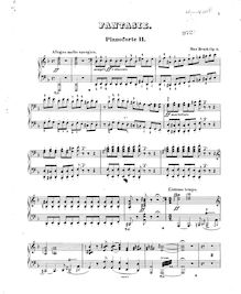 Partition Piano 2, Fantaisie pour 2 Pianos, Bruch, Max