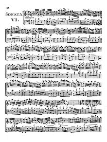 Partition Sonata No.6, 6 sonates pour violoncelle et basse, Op.1