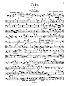 Partition de violoncelle, Piano Trio No.4, Op.191, F major