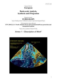 European Basin-scale Analysis, Synthesis and INtegration EURO ...