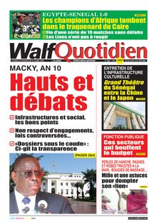 Walf Quotidien n°9002 - du SAMEDI 26 DIMANCHE 27 MARS 2022
