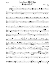 Partition altos, Symphony No.11  Latin , A minor, Rondeau, Michel par Michel Rondeau