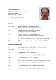 CV Dr Louis-Marie Turcaud