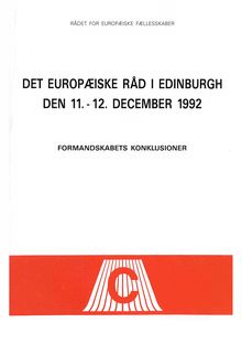 Det Europæiske Råd i Edinburgh den 11.-12. December 1992