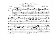 Partition No.8:  Andante (Elevazione), en G major, orgue Compositions