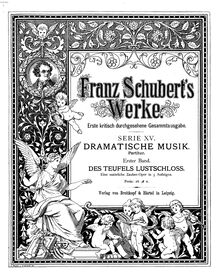 Partition Act I, Des Teufels Lustschloss, D.84, Schubert, Franz