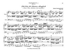 Partition Lobt Gott, ihr Christen, allzugleich, BWV 609, Das Orgel-Büchlein par Johann Sebastian Bach