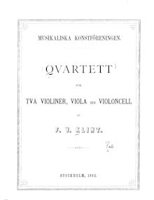 Partition violon 1, corde quatuor, Op.25 No.2, Qvartett för två violiner, viola och violoncell [Op. 25, no. 2]