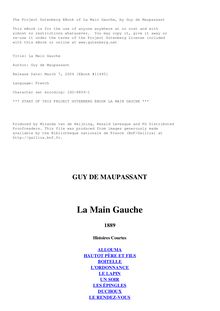 La Main Gauche par Guy de Maupassant